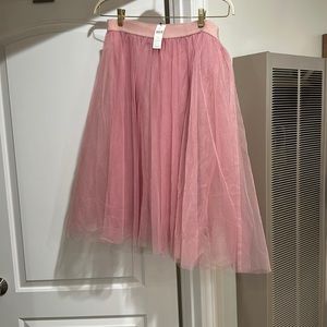 Anthro Bailey 44 Barbie pink tulle skirt nwt size large
